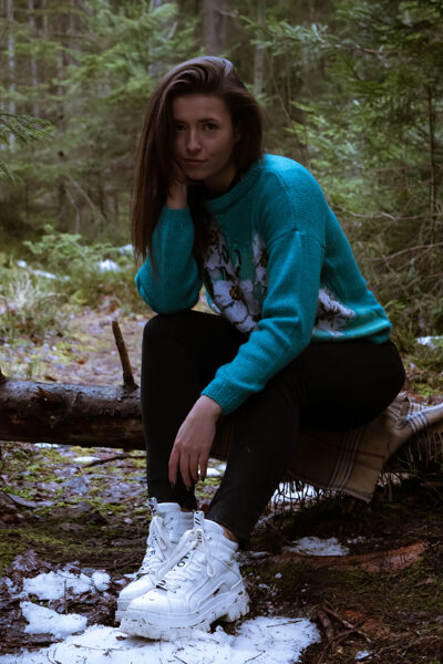 Adīts džemperis/ tirkīzs/ narcises (9)