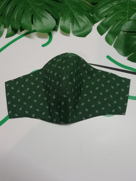 Zaļa kokvilnas sejas maska (22)