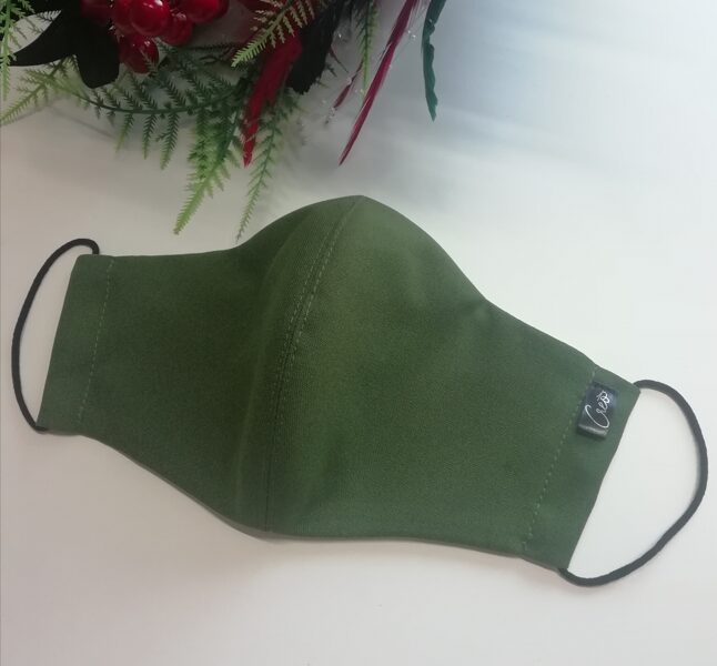 Zaļa auduma sejas maska (46) 