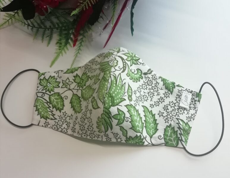 Gaiša kokvilnas auduma sejas maska, M izmērs/ (52) !!Pēdējais eks.