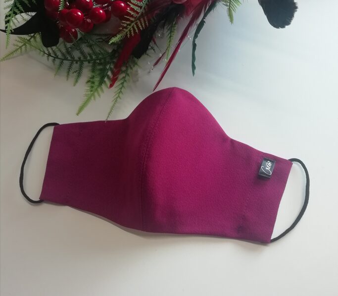 Rozā auduma sejas maska, M izm./ (57) !!Pēdējais eks.