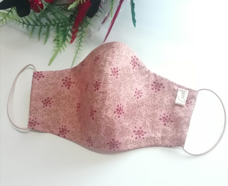 Plānas kokvilnas auduma sejas maska/ M izm. (64)