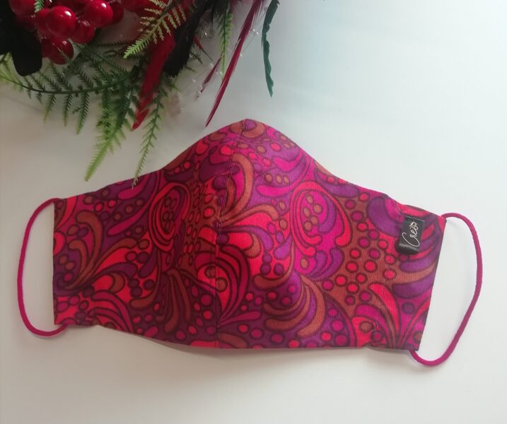 Krāsaina kokvilnas auduma sejas maska, M izm./ (66)