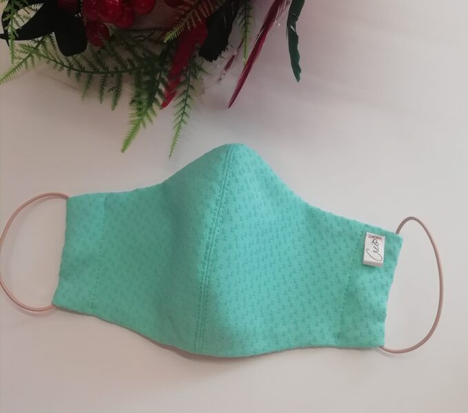 Mint krāsas auduma sejas maska, M, L izmēri/ (75)