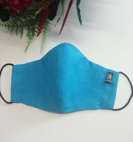 Zila auduma sejas maska, M, L izm. / (80)