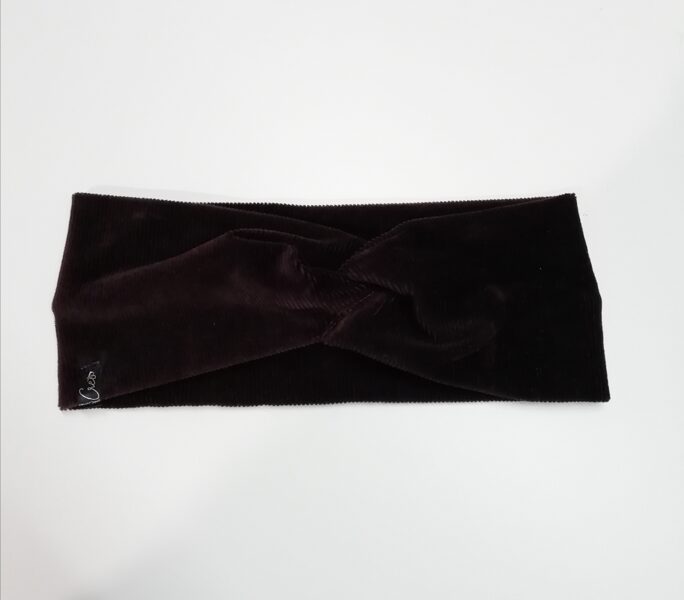 Brūna samta trikotāžas ausaine (18)