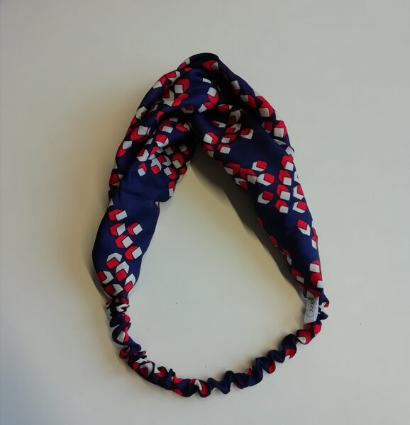 Tumši zila raiba auduma bandana (35) pēdējais eks.!!