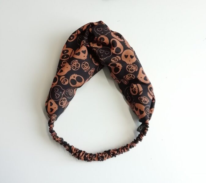 Helovīnu auduma bandana/ melna/ oranža (24) pēdējais eks.!!
