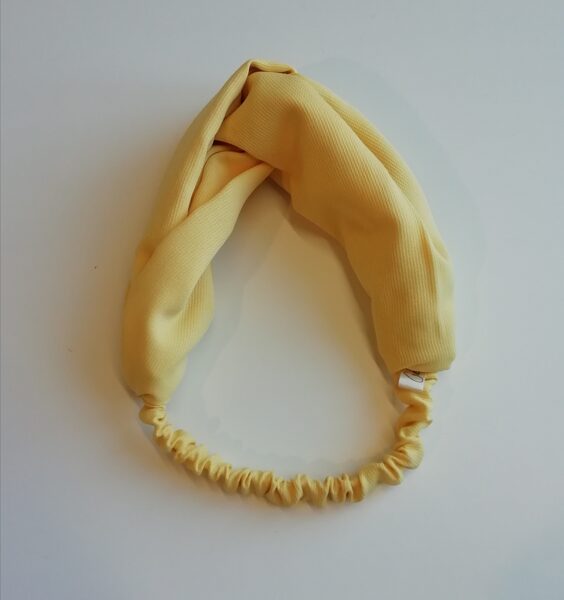 Dzeltena auduma bandana (55)