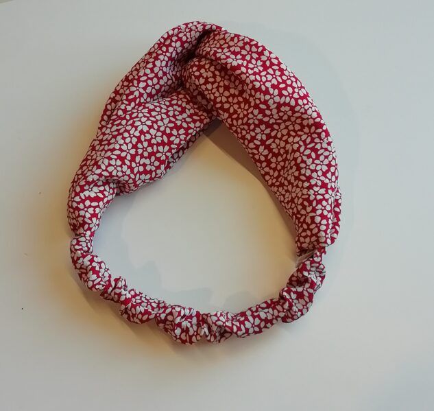 Sarkanraiba auduma bandana (43)