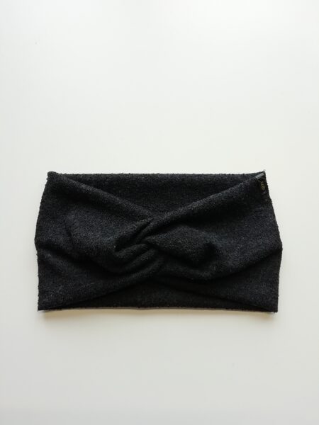 Tumši pelēka trikotāžas ausaine (58)