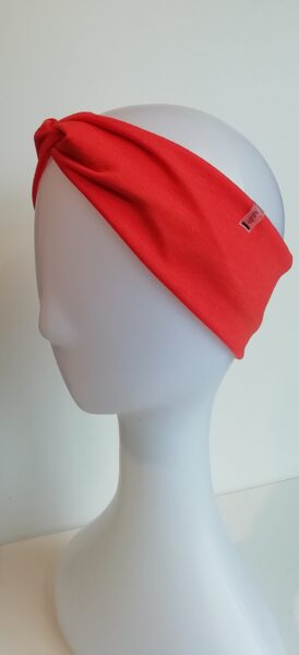 Oranža trikotāžas ausaine (71)